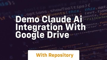 Demo claude ai integration with google drive