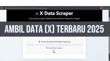 Cara Mengambil Data dari X (Twitter) 2025 - Aplikasi Crawling Modern dengan Real-time Progress