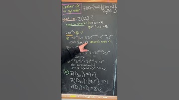 The center of the dihedral group