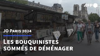 JO 2024: les bouquinistes parisiens refusent de déménager pour la cérémonie d'ouverture | AFP