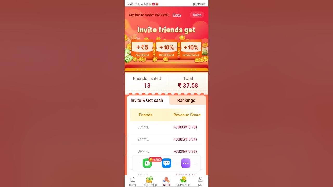 Vidmate Code 8MYWBL Vidmate Cash Invite Code Vidmate Invite Code vidmate-code-8mywbl-vidmate-cash-invite-code-vidmate-invite-code