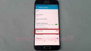 Android Lollipop : How to Show Weather information in edge screen on Samsung Galaxy S6