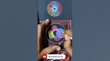 Easy Spirograph drawing | spirograph drawing | love  drawing | easy spirograph art #drawing #shots