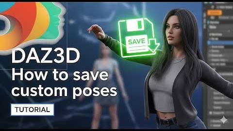 DAZ3D How to save custom poses tutorial