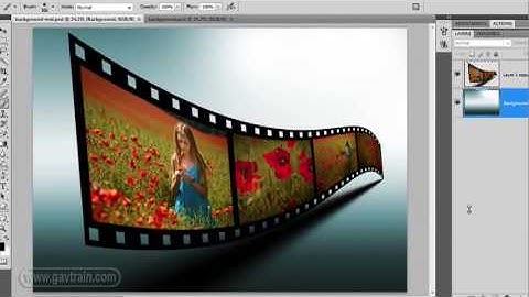 How to make a 3D film strip in Photoshop - Week 69