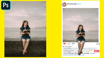 Instagram Photo Idea | How to Create 3D Instagram Photo Frame Effect | Photoshop Tutorial Hindi