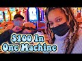 I Put $100 In One Slot Machine At Resorts World Las Vegas!!