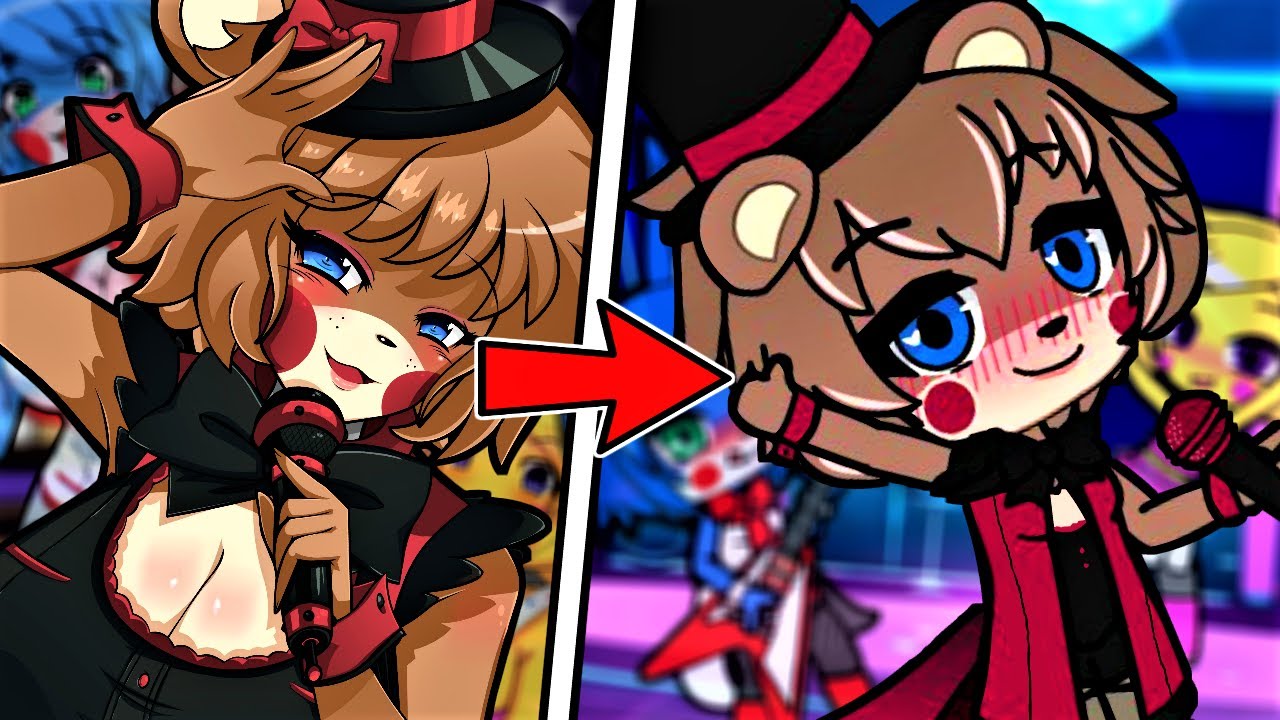 Creating The Fnaf Anime Girls In Gacha Club Freddy Chan More Youtube