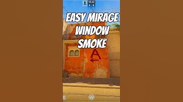 Easiest Mirage Window Smoke Tutorial - CS2 #shorts #cs2 #counterstrike