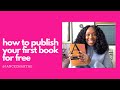 How to Publish a Book for Free