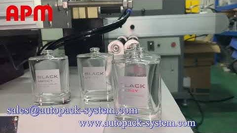 Semi automatic screen printing +hot stamping machine for glass bottle
