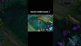 NOLAN COMBO GUIDE ⚡ Learn It Step by Step | MLBB