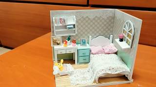 Mini DIY dollhouse room decer | miniature dollhouse furniture diy | Miniature Things