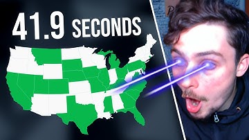 50 States Map Speedrun ~ 41.9 Seconds