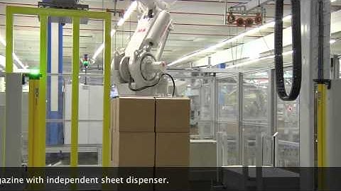 Full automatic robot stacking system