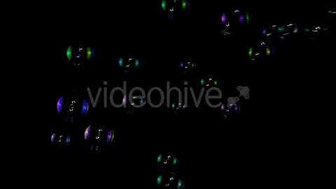 Colorful Soap Bubbles in on a Black Background | Stock Footage - Envato elements