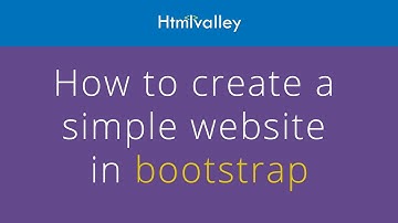 How to create a simple website in bootstrap tutorial