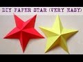 DIY Paper Crafts: How to make a paper star 3D in less than 5 minutes | Home decor | Wall decor
