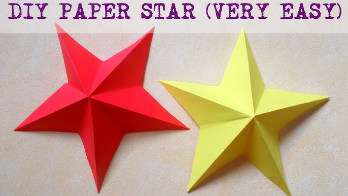 How to Make a 3D Folded Paper Star
