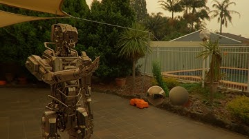 Compositing with Cinema 4D and Redshift - Robot During Australian Bushfires