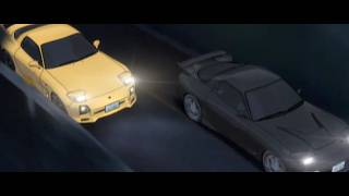 【頭文字D粵語原聲】高橋啟介RX-7 Type R (FD3S)（黃色） 對決 岩瀨恭子RX-7 Type R (FD3S) （黑色）#頭文字D #廣東話 #粵語 #動漫 #動畫 #卡通 #高橋啟介