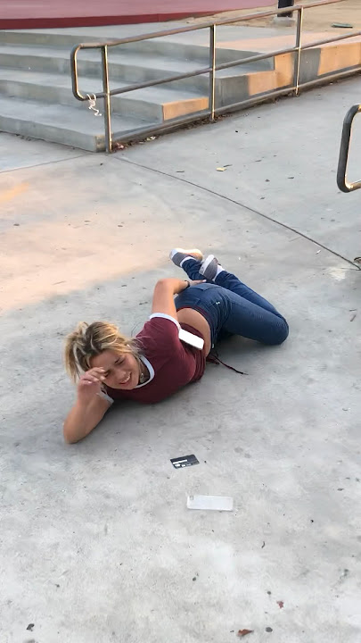 My worst slam by far😂 #skateboarding #skateboardgirl #skateboard #skatergirl #skate