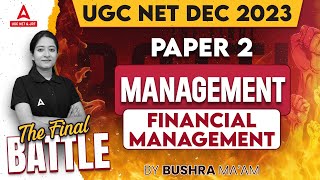 UGC NET Management Paper 2 | Financial Management By Bushra shazli