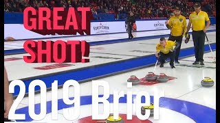 2019 Tim Hortons Brier - Mike McEwen (MB) - Long runback for 1