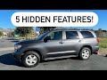 Toyota Sequoia 5 Hidden Features