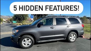 Toyota Sequoia 5 Hidden Features