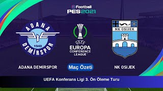 Adane Demirspor - Osijek | Maç Özeti UEFA Avrupa konferans Ligi | eFootball Pes