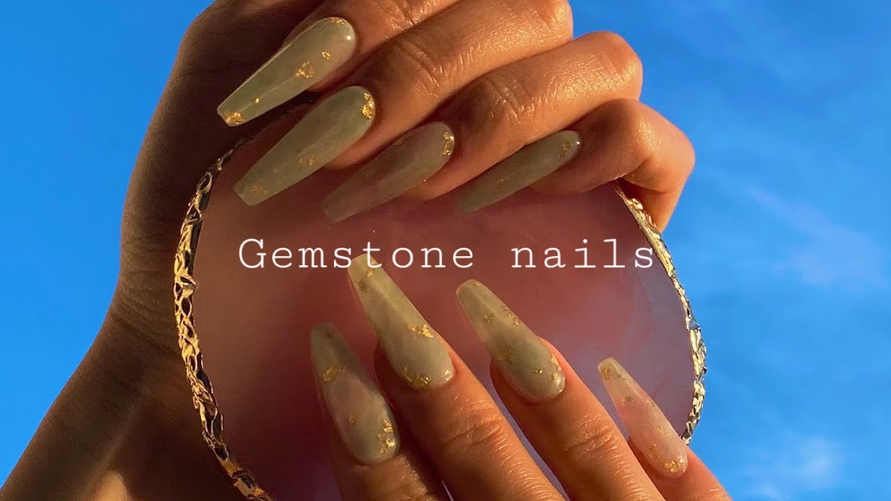 (ENG)평범한건 ❌ 제 원석네일은 3D입니다 ⭐️gemstone nails 폴리젤 활용🤍(ASMR한가득 분량 조절 실패)