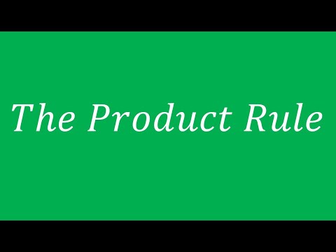 The Product Rule