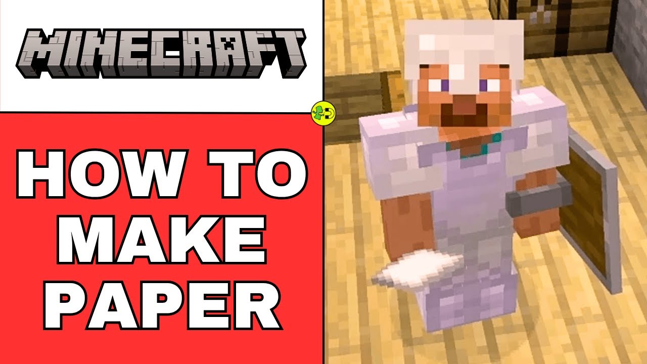 Minecraft Script Paper How to Make Paper in Minecraft - YouTube