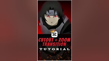 Cutout + Zoom Transition Tutorial 💀🔥 | Capcut Tutorial | #capcut #capcuttutorial #animeedit