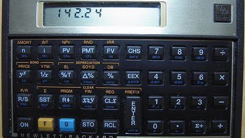 HOW TO RESET YOUR HP 12C CALCULATOR JUST USING THE KEYS