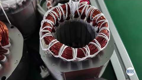 Automatic electric motor stator coil winding lacing machine