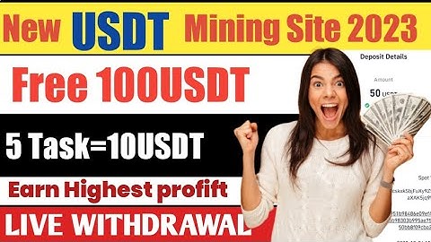 New Usdt Mining website 2023 || Trx Cloud Mining Website || TRX& Usdt Cloud Mining Website #tron #tr