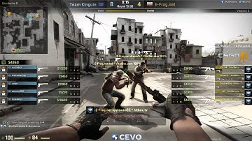 Team Kinguin vs. E-Frag.net - Game 3 (CEVO-P Placement Tournament CS:GO Season 8) - Helium & Metuz