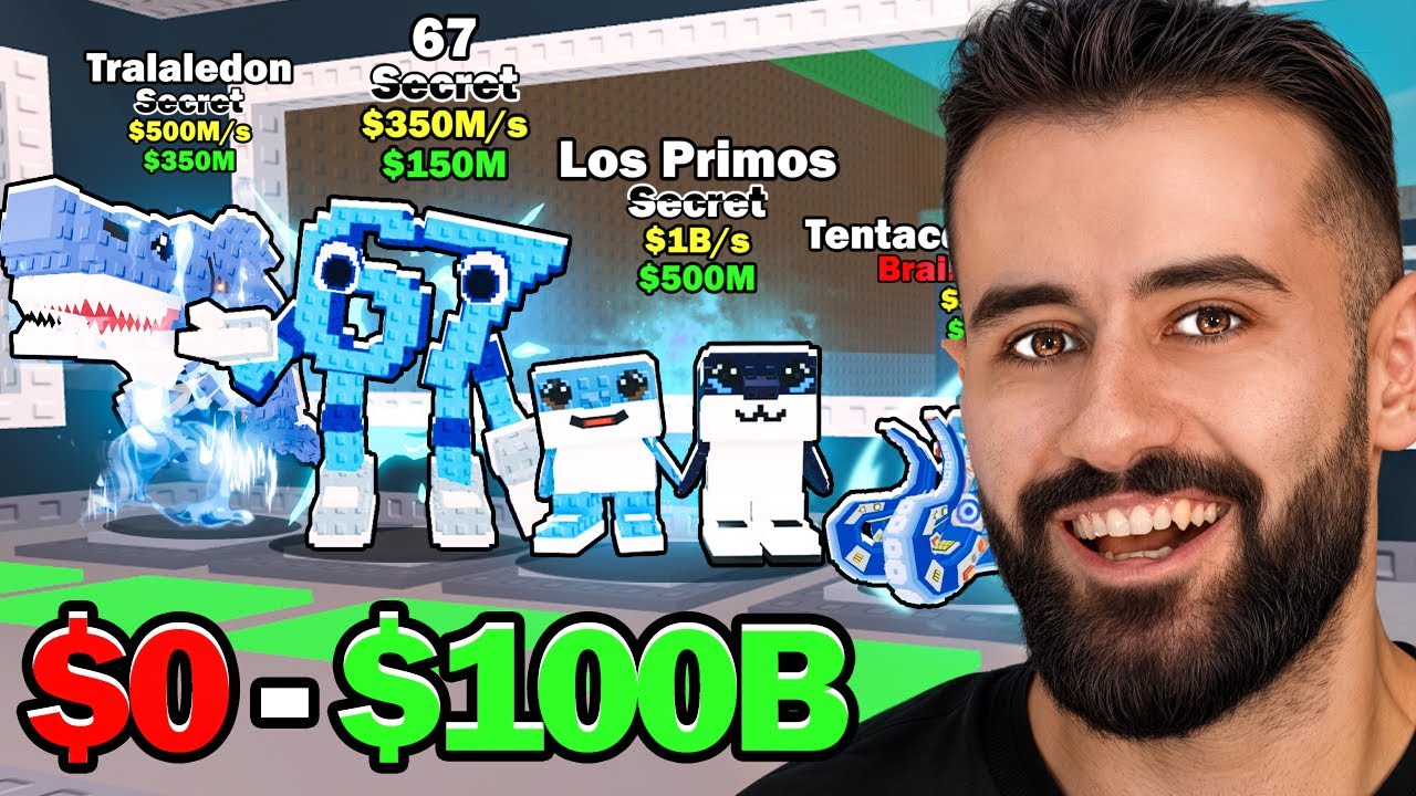 $0 - $100B μόνο με ΜΠΛΕ BRAINROT στο STEAL A BRAINROT