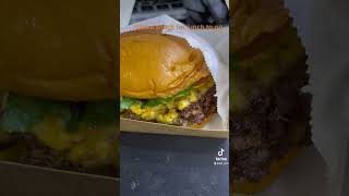 Shake shack burger for lunch