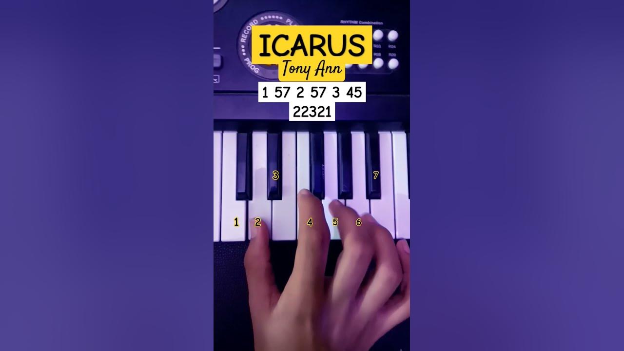 ICARUS - Tony Ann (Easy Piano Tutorial) #viral #shorts