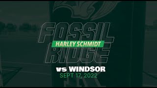 Sophomore WR Harley Schmidt catches 5 passes for 60 yards against Windsor, CO