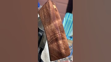 Incredible Knife handle I made. Black walnut wood.