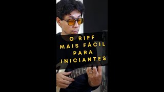 Miniatura del video "O riff mais fácil de guitarra e violão para iniciantes #shorts"