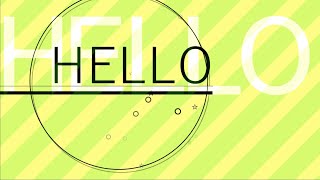 【AviUtl】Hello | Capsule【モーショングラフィックス】