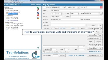 eLab - How to browse patient