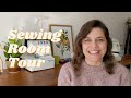 Sewing Room Tour | CUSTOM SEWING TABLE & FABRIC ORGANISATION