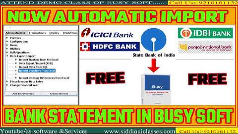 #58|NOW AUTOMATIC IMPORT BANK STATEMENT  IN BUSY SOFTWARE WITHOUT ANY ADDON |EXCEL TO BUSY IMPORT |