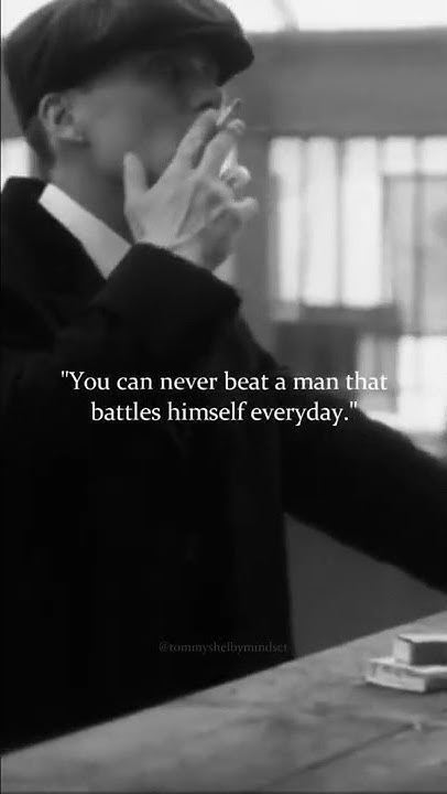 "You can never beat a man that battles himself everyday." - Thomas - You Can't Beat A Man That Battles With Himself Everyday